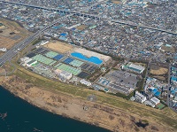 荒川水循環センター（戸田市）の航空写真