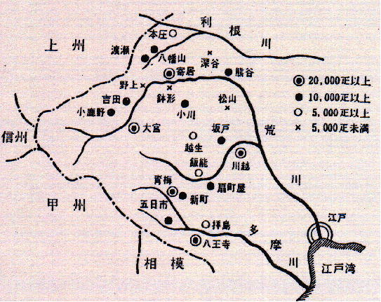 武州絹市場の地図